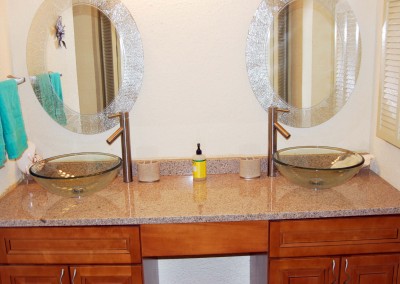 Master Bathroom 1 - Double vanity granite countertops